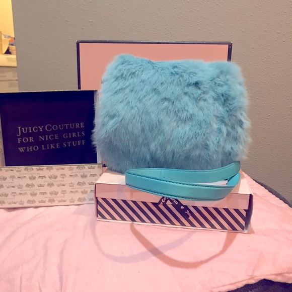 Juicy Couture Handbags - Juicy Couture vintage rabbit and cowhide purse